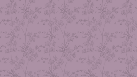 banniere fond violet motif lineart floraux